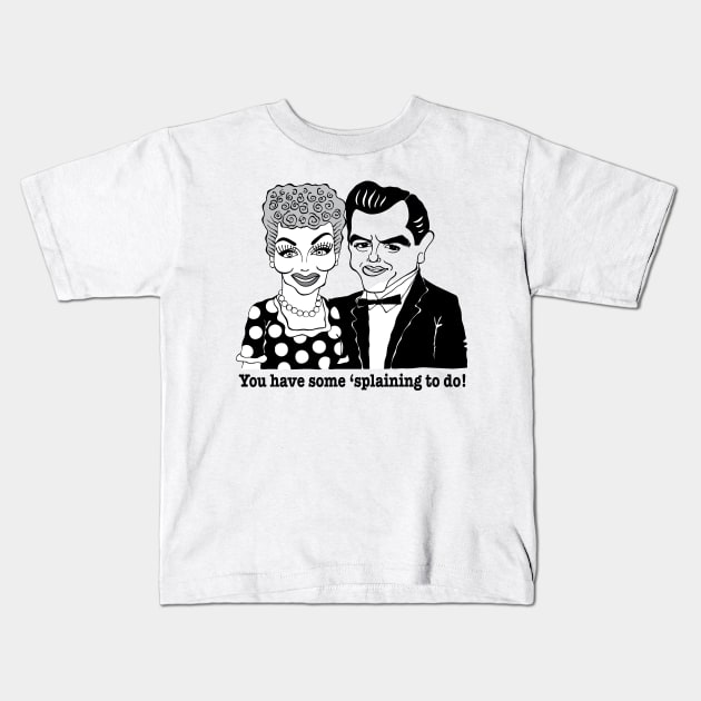 1950'S CLASSIC TV SITCOM Kids T-Shirt by cartoonistguy